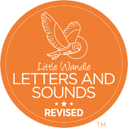 orange Little Wandle logo with illustration of an owl